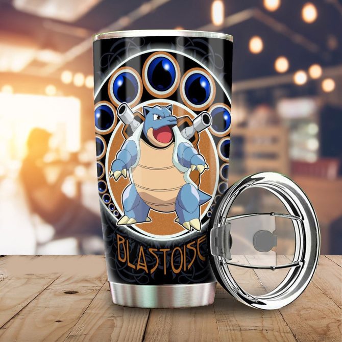 Blastoise Insulated Tumbler - 20Oz Stainless Steel Travel Mug For Pokemon Fans - Image 2