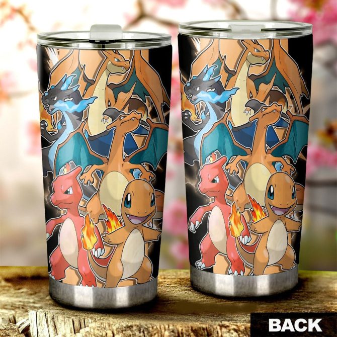 Stainless Steel Tumbler With Fire Dragon Design - Insulated Travel Mug For Fans