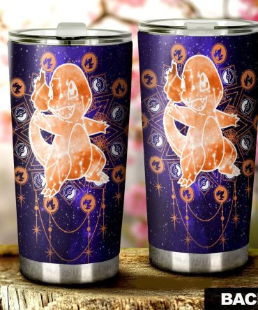 Galaxy Charmander Tumbler - Insulated Travel Mug For Fans , 20Oz Stainless Steel Flask
