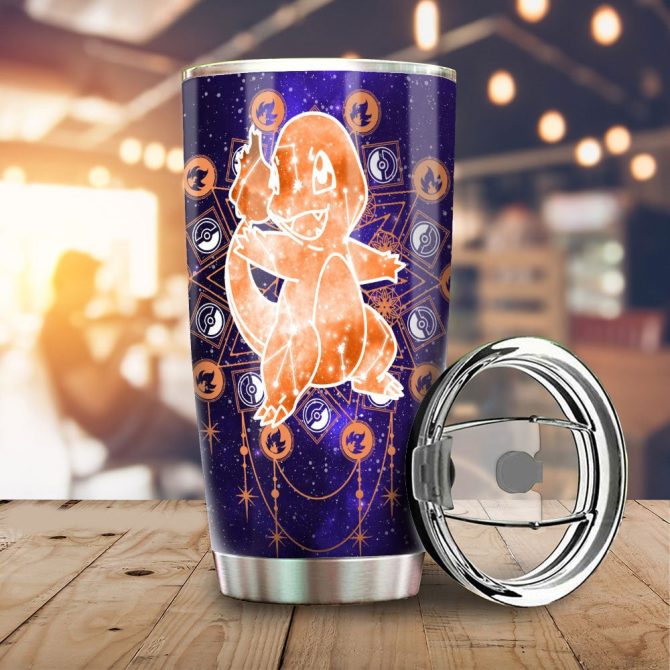 Galaxy Charmander Tumbler - Insulated Travel Mug For Fans , 20Oz Stainless Steel Flask - Image 2