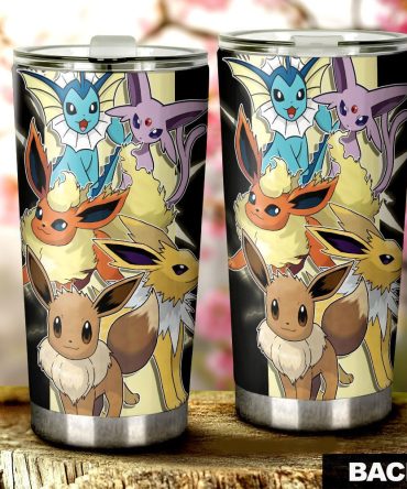 Vibrant Eeveelution Stainless Steel Tumbler - Perfect Gift For Pokémon Fans!