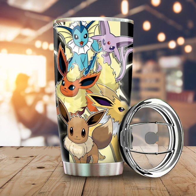 Vibrant Eeveelution Stainless Steel Tumbler - Perfect Gift For Pokémon Fans! - Image 2