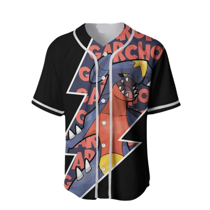 Stylish Pokémon Garchomp Baseball Jersey - Vibrant Design For Fans - Unisex S-Xxl - Image 2