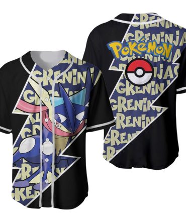 Stylish Greninja Pokémon Jersey – Ultimate Fan Baseball Shirt