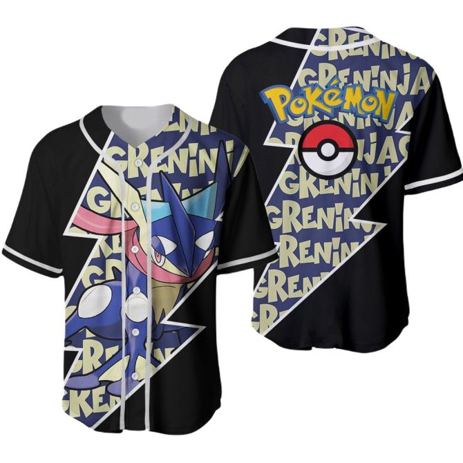Stylish Greninja Pokémon Jersey – Ultimate Fan Baseball Shirt