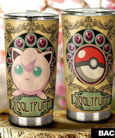 Vintage Jigglypuff Tumbler - Pokéball Design - Stainless Steel, 20Oz - Perfect Gift For Pokémon Fans!