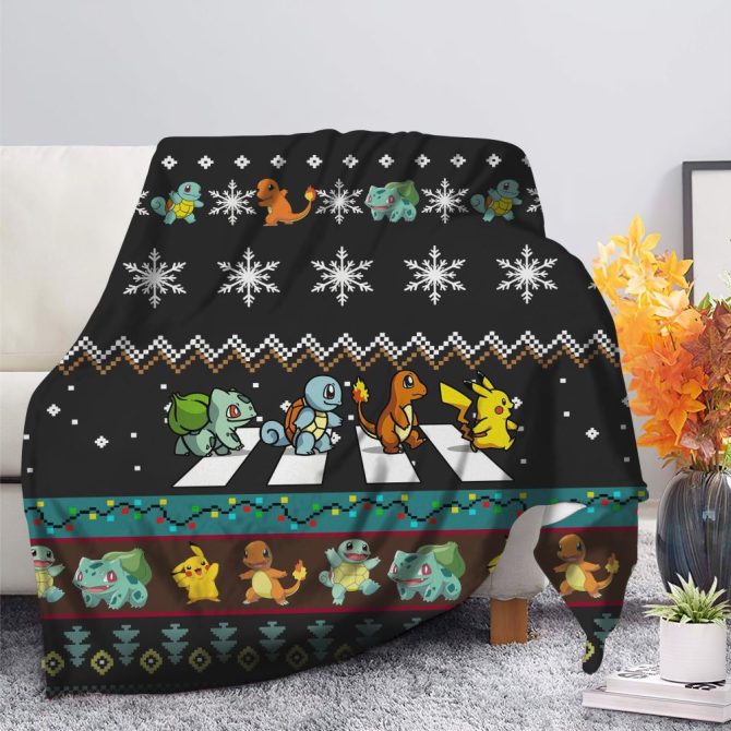 Cozy Pokemon-Themed Blanket – Perfect Gift For Fans , Soft, Warm & Stylish Design - Image 2