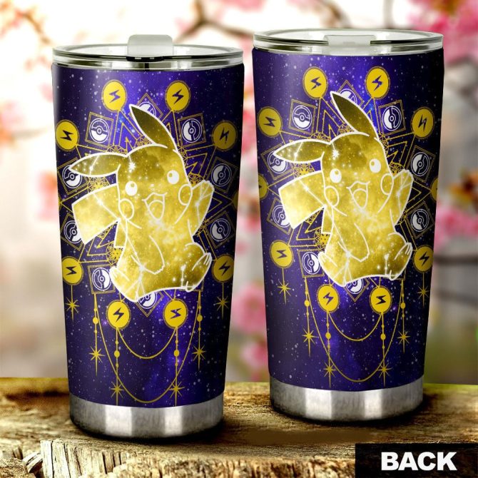 Vibrant Electric Creature Tumbler - Double-Wall Insulated Stainless Steel Cup, 20 Oz, Leak-Proof Lid, Unique Gift