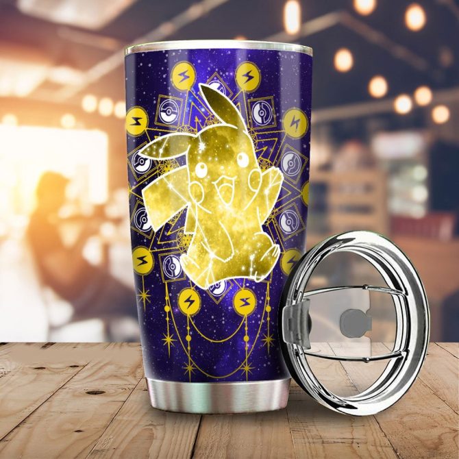 Vibrant Electric Creature Tumbler - Double-Wall Insulated Stainless Steel Cup, 20 Oz, Leak-Proof Lid, Unique Gift - Image 2