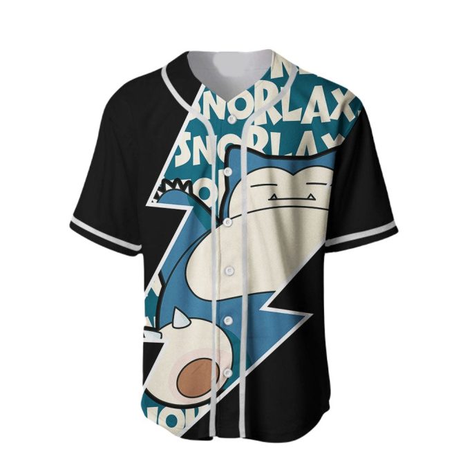 Snorlax Pokémon Baseball Jersey - Stylish Athletic Fan Apparel - Image 2