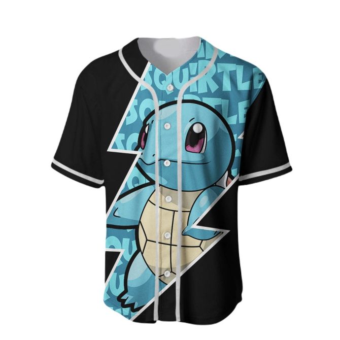 Stylish Pokémon Squirtle Jersey Shirt - Vibrant Design For Fans! - Image 2