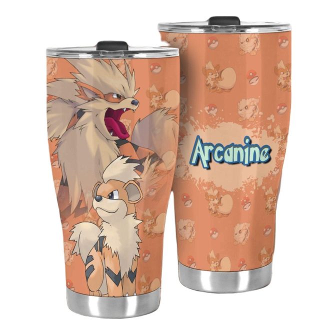 Arcanine Insulated Tumbler - Keep Drinks Hot/Cold In Style , Perfect Gift For Fans - Image 2