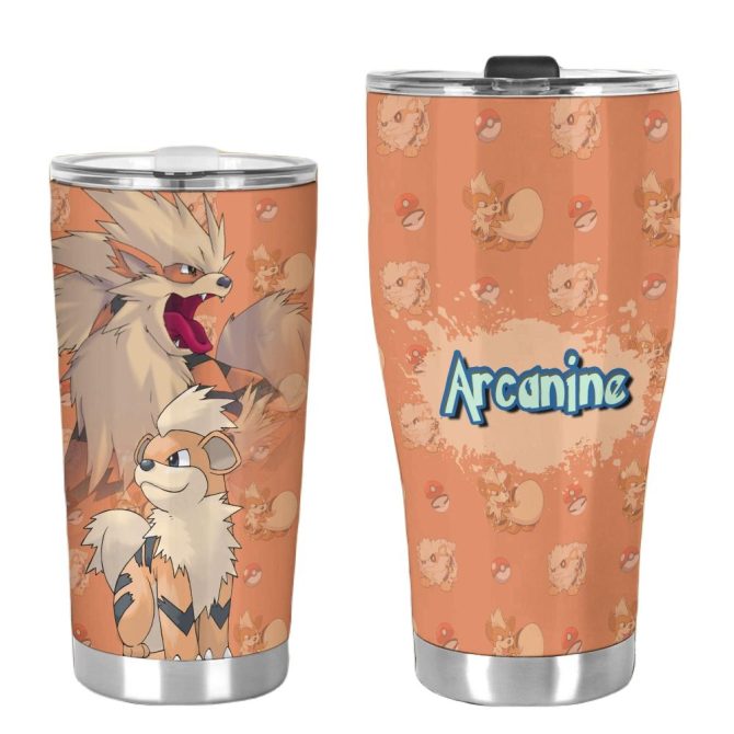 Arcanine Insulated Tumbler - Keep Drinks Hot/Cold In Style , Perfect Gift For Fans - Image 3