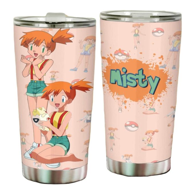 Anime Tumbler - Misty Design , Stainless Steel, Insulated Drinkware For Fans