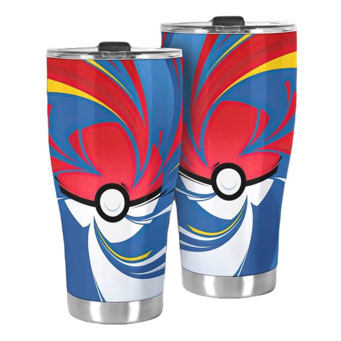 Stainless Steel Travel Tumbler With Colorful Graphic Design - 20Oz, Insulated Mug For Hot & Cold Drinks - Image 2