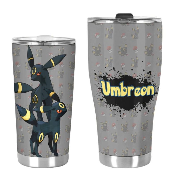Umbreon Stainless Steel Tumbler - Pokémon Fan Insulated Travel Mug 20Oz - Image 3