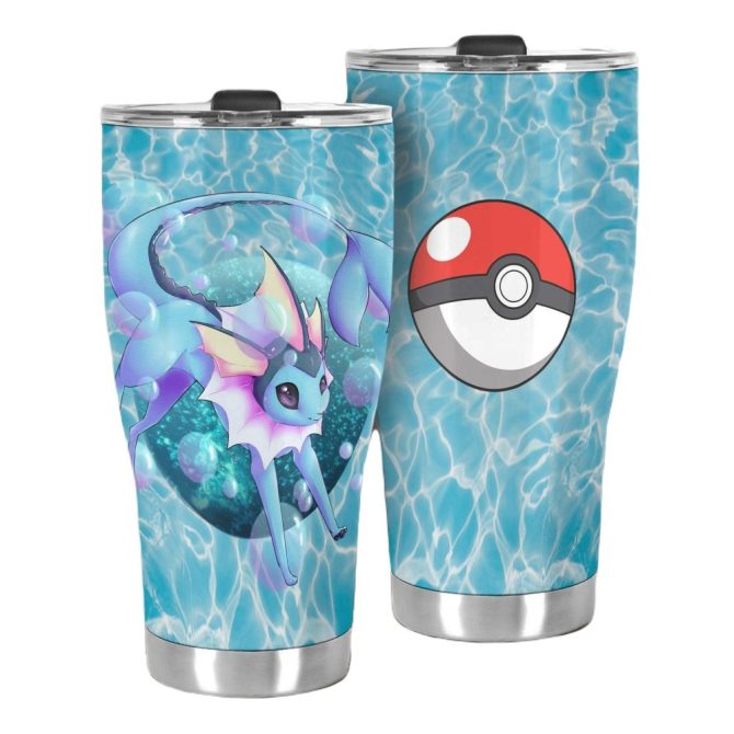 Vibrant Aqua Creature Tumbler - Insulated Travel Mug With Iconic Ball Design - Image 2