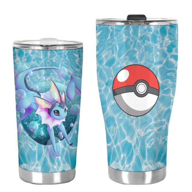Vibrant Aqua Creature Tumbler - Insulated Travel Mug With Iconic Ball Design - Image 3