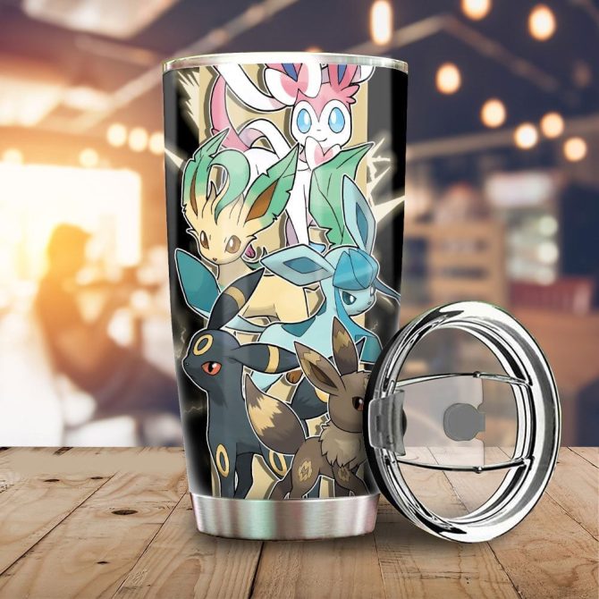 Sure! Here'S A High-Ctr Product Title For Your Google Shopping Ad:

Stainless Steel Tumbler With Eeveelution Design - Perfect Gift For Pokémon Fans - Image 2