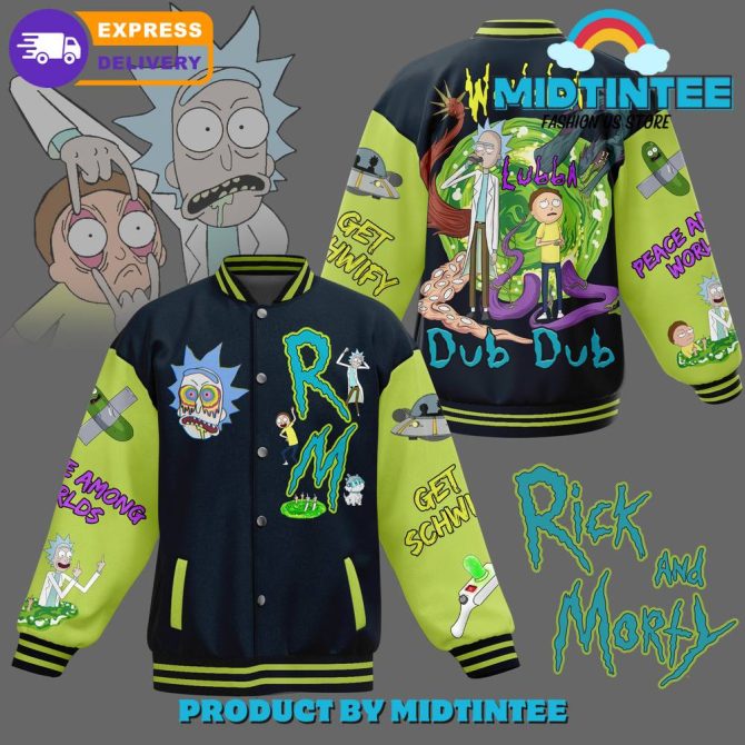 Get Schwifty In Style: Rick & Morty Varsity Jacket - Limited Edition Fast Shipping!