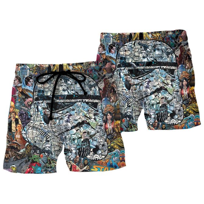 Epic Galaxy Shorts - Unleash Your Inner Space Warrior With Iconic Comic Print - Image 2