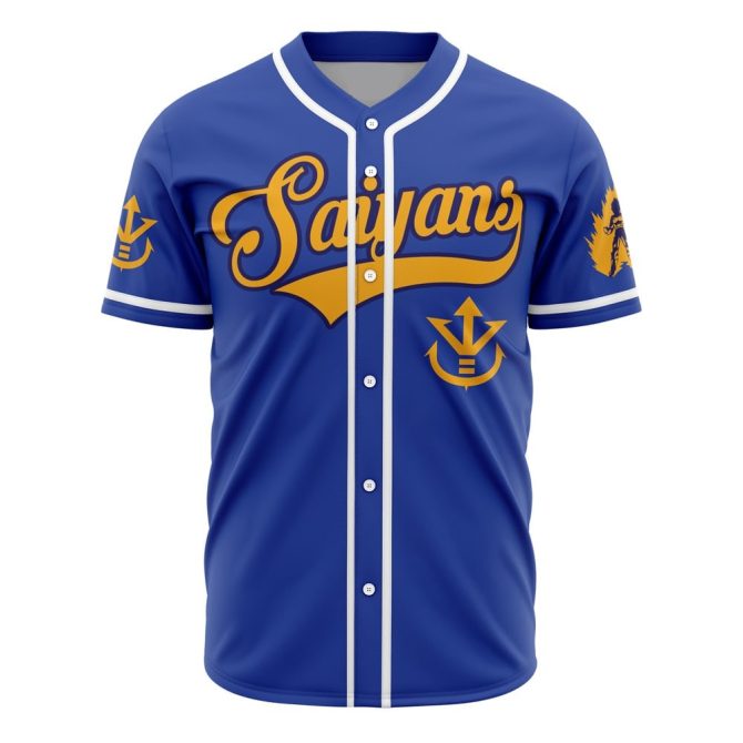 Unleash Your Inner Warrior: Blue Saiyans Baseball Jersey - Premium Design & Comfort