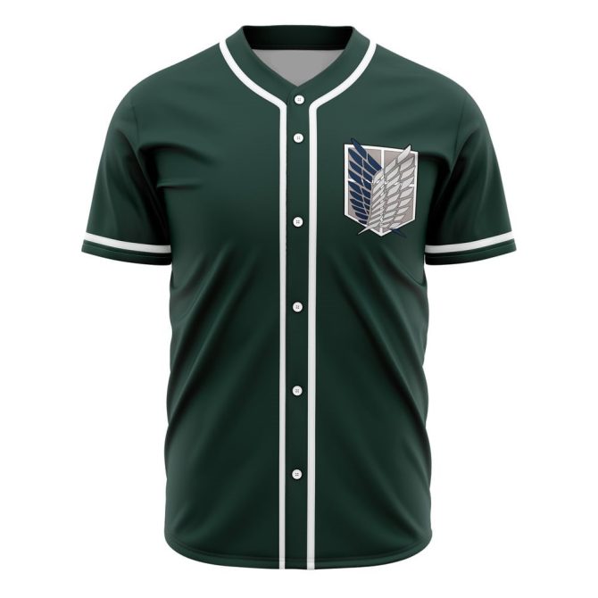 Explore The World In Style: Green Anime-Inspired Baseball Jersey – Perfect For Fans!