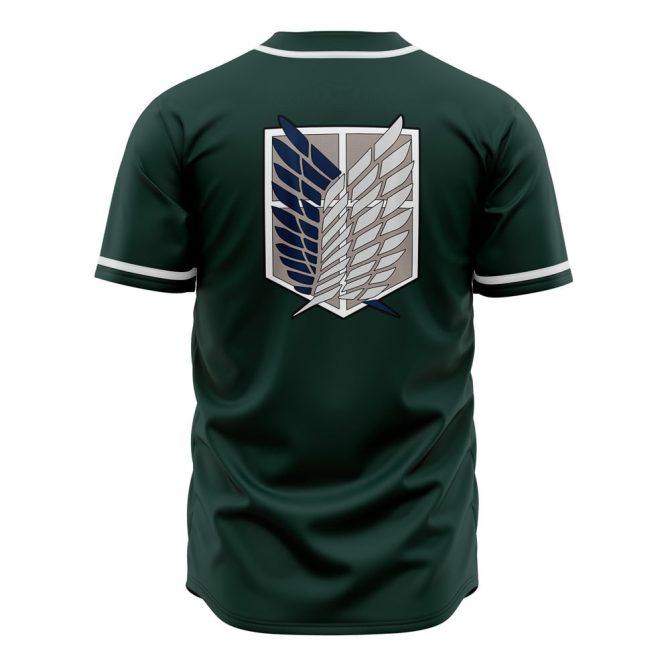 Explore The World In Style: Green Anime-Inspired Baseball Jersey – Perfect For Fans! - Image 2