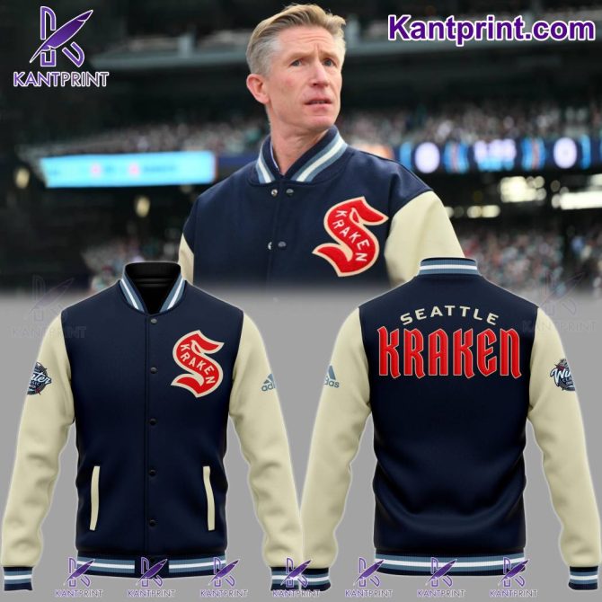 Official Seattle Kraken Varsity Jacket - Premium Quality, Perfect Gift For Fans