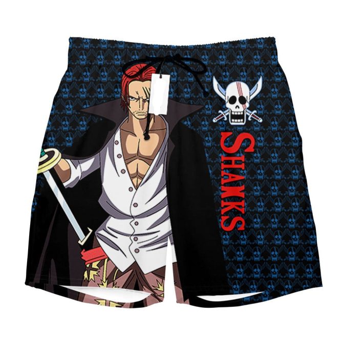 Anime Pirate Swim Shorts - Stylish Beachwear For Fans , Comfortable & Quick-Dry - Image 2