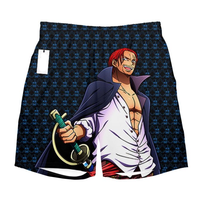 Anime Pirate Swim Shorts - Stylish Beachwear For Fans , Comfortable & Quick-Dry - Image 3