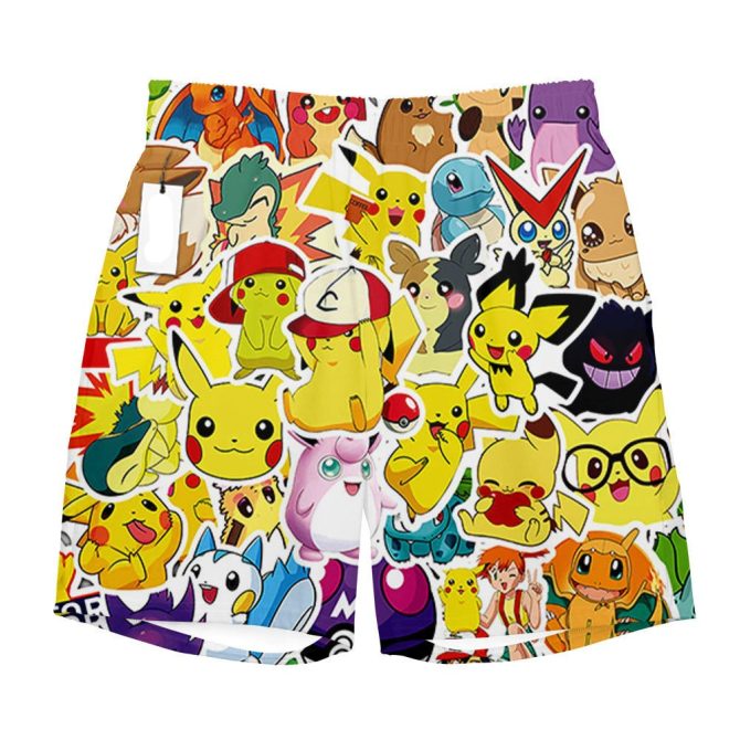 Vibrant Pokémon Character Swim Shorts For Kids & Adults - Perfect For Summer Fun! - Image 3