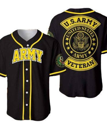 U.S. Army Veteran Baseball Jersey - Proud Military Apparel For Men & Women