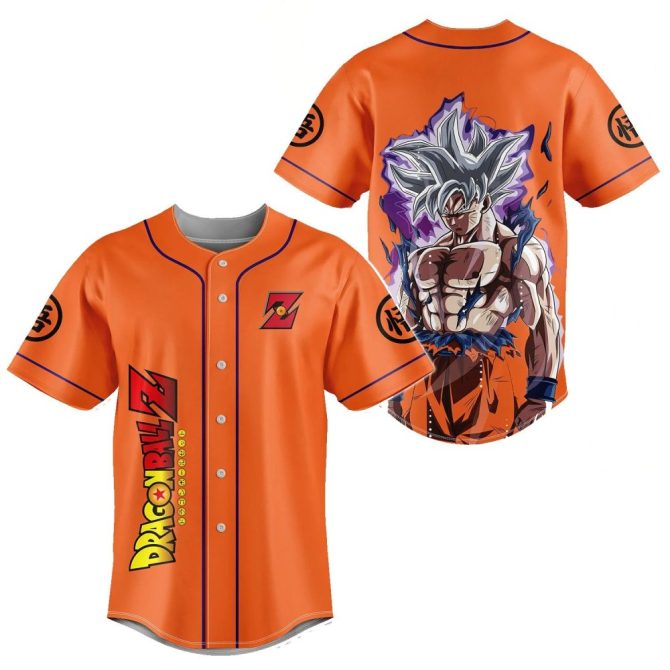 Dragon Ball Z Ultra Instinct Goku Baseball Jersey – Vibrant Anime Fan Apparel