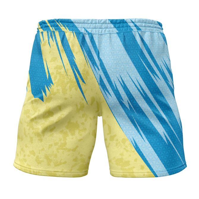 Stylish Squirtle Graphic Swim Shorts – Cool Anime Design For Summer Fun - Image 2
