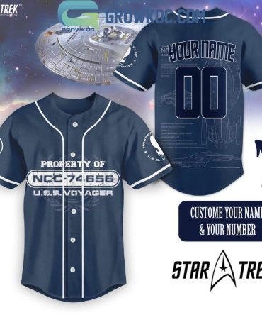 Custom Star Trek Baseball Jersey - Personalize With Your Name & Number - Uss Voyager Fan Gear