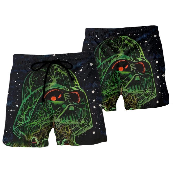 Galactic Warrior Swim Trunks - Bold Graphic Beach Shorts For Men - Image 2