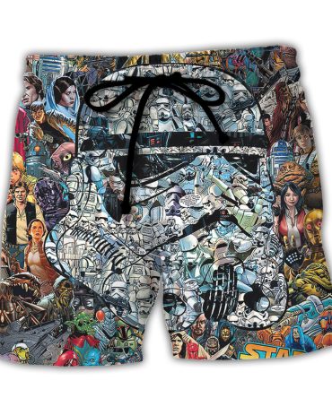 Epic Galaxy Shorts - Unleash Your Inner Space Warrior With Iconic Comic Print