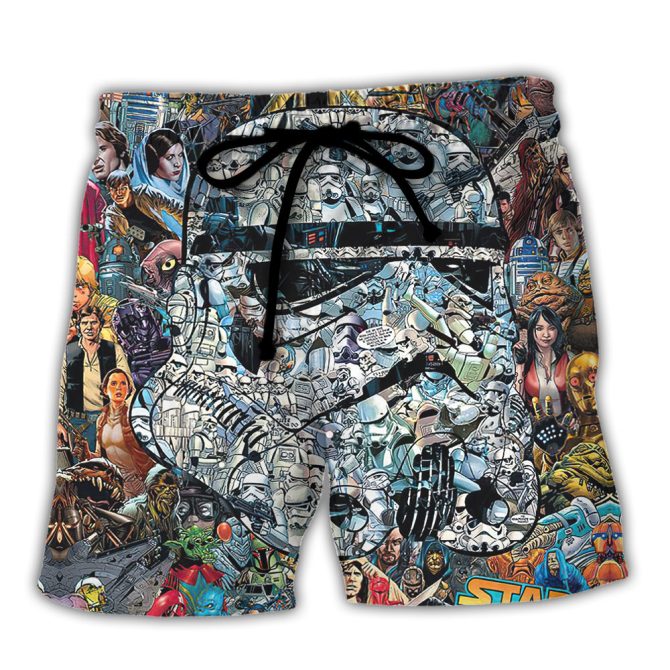 Epic Galaxy Shorts - Unleash Your Inner Space Warrior With Iconic Comic Print
