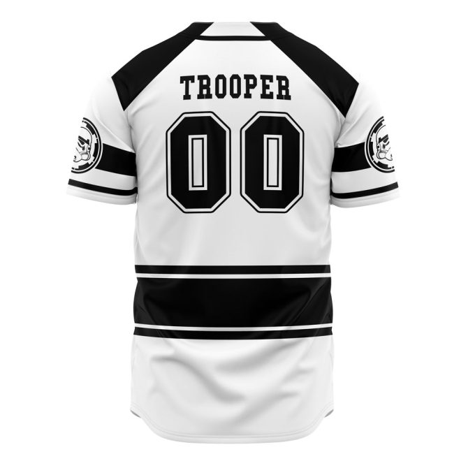 Stormtrooper Baseball Jersey - Classic Black & White Design For Fans - Limited Edition - Image 2