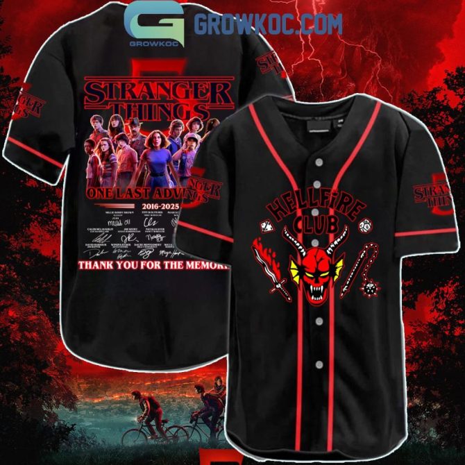 Stranger Things Hellfire Club Baseball Jersey - Limited Edition Fan Apparel 2023