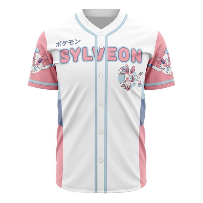 Stylish Sylveon Baseball Jersey - Perfect Gift For Pokémon Fans!