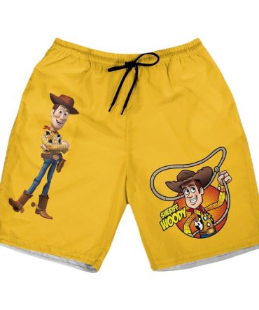 Kids' Cartoon Cowboy Swim Shorts - Fun Summer Beachwear For Boys