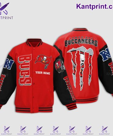 Custom Buccaneers Varsity Jacket - Personalized Name & Logo - Perfect Fan Gift!