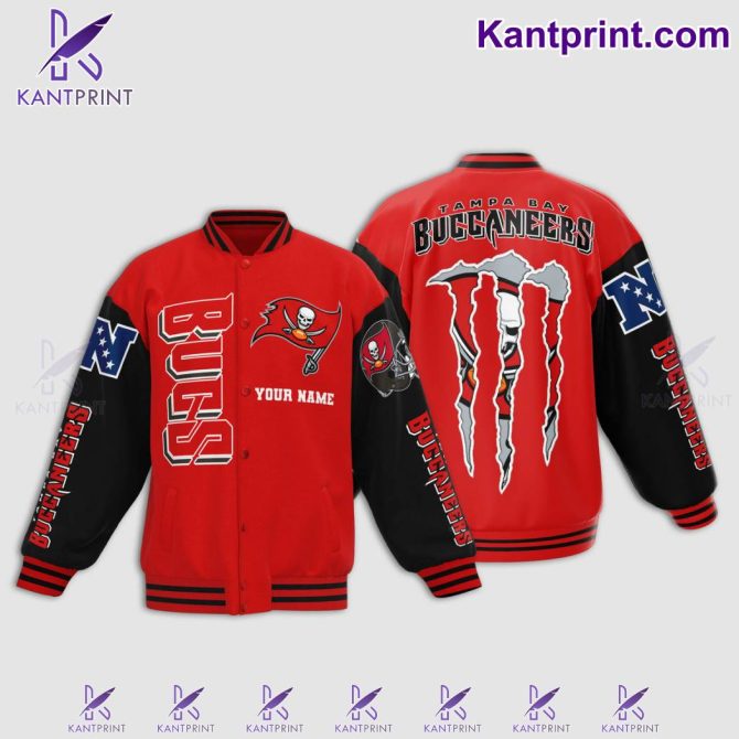 Custom Buccaneers Varsity Jacket - Personalized Name & Logo - Perfect Fan Gift!