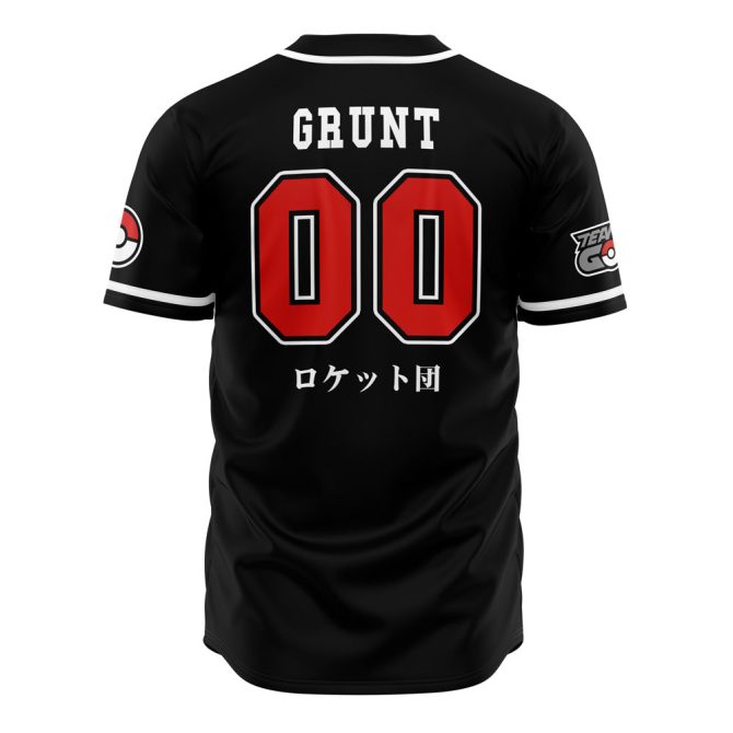 Team Rocket Baseball Jersey - Cool Black & Red Design For Fans , Limited Edition - Image 2