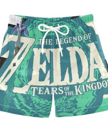 Legend Of Zelda Swim Shorts - Breathable Quick-Dry Beachwear For Gamers