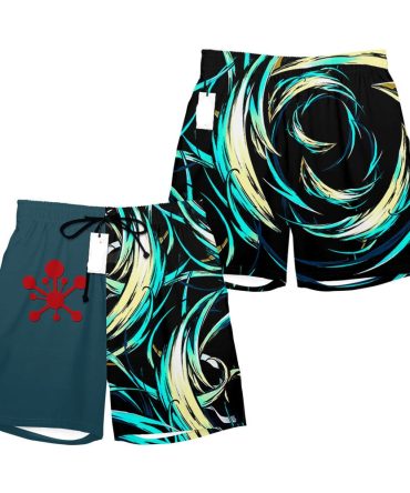Vibrant Ocean Wave Men'S Swim Shorts - Quick Dry, Stylish Beachwear