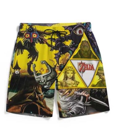 Legendary Gamer Board Shorts - Ultimate Zelda Adventure Wear For Fans