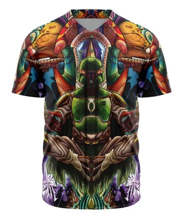 Vibrant Sci-Fi Art Jersey Shirt – Bold Galactic Design For Unique Style
